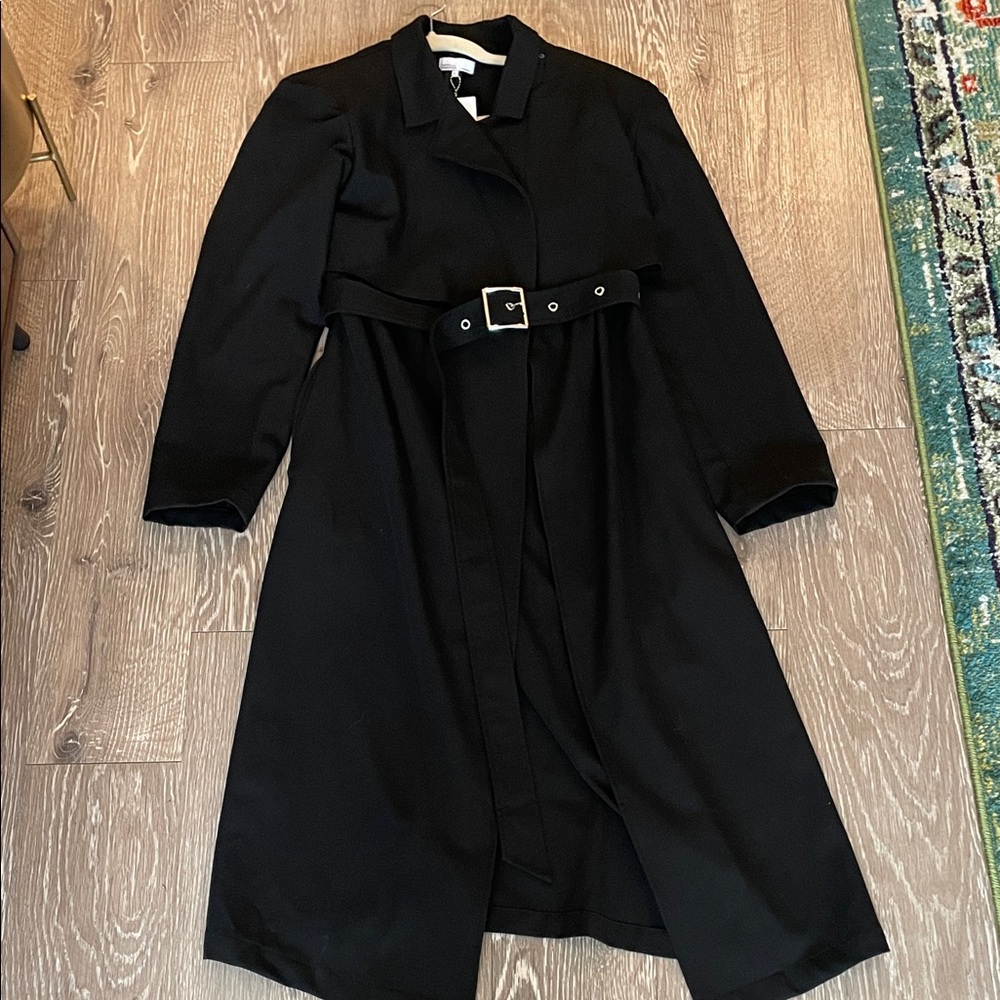WeWoreWhat Classic Black Trench Coat